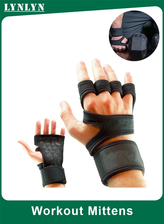 LYNLYN Half Finger Workout Mittens, Breathable Weight Lifting Gloves for Men and Women, Multipurpose Fitness and Training Gym Accessories - Image 1